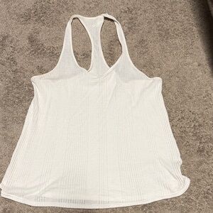 Alo Yoga Cream Racerback Tank - Medium